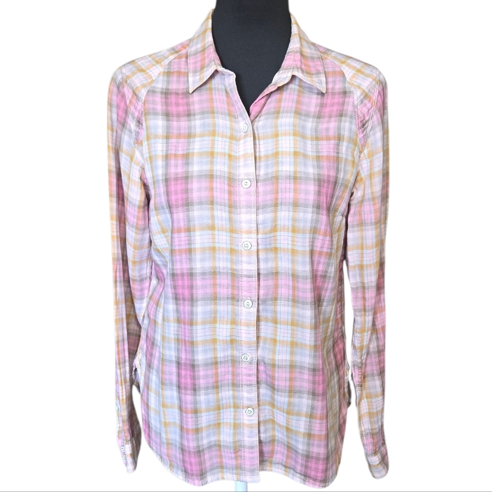 Eddie Bauer Multicolor Plaid Shirt Size S